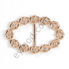 12 Taşlı Oval Toka