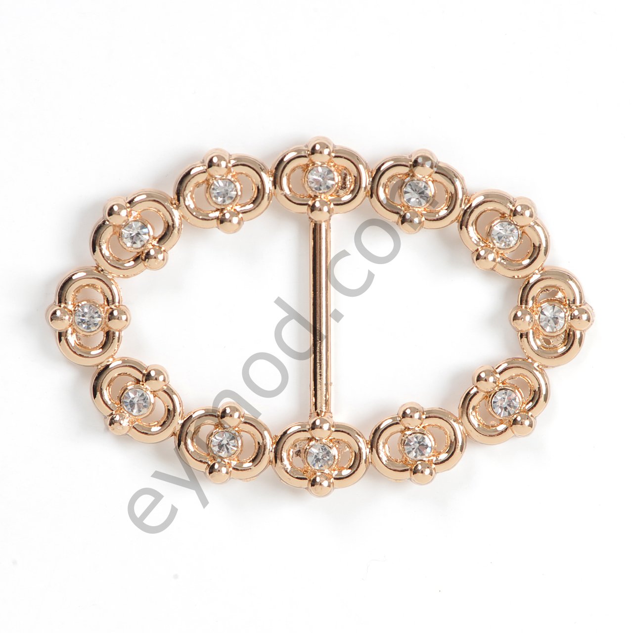 12 Taşlı Oval Toka GOLD