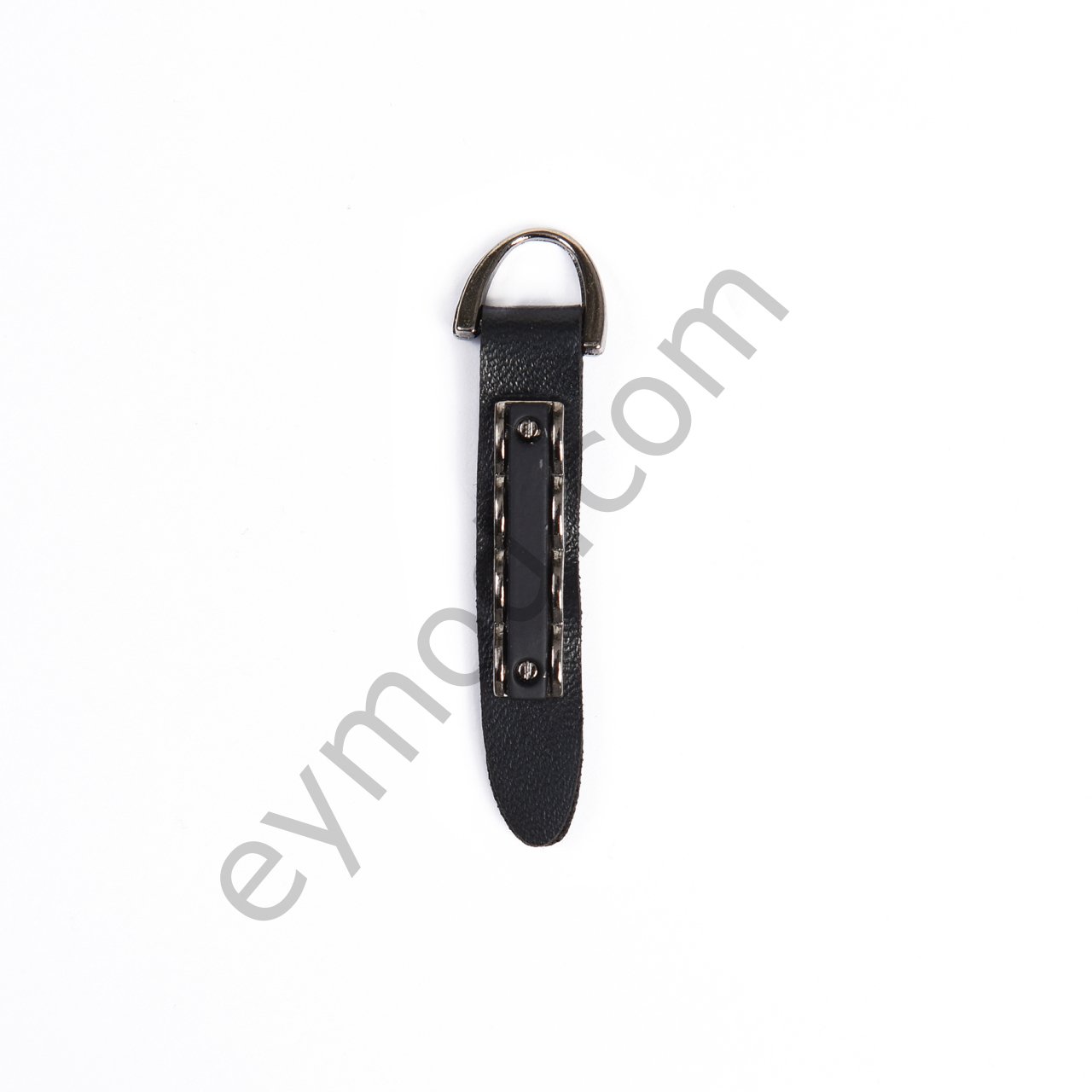 Üstü Tokalı Derili Elcik BLACK NİKEL + BLACK