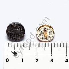 Ekose Desenli Düğme DÜĞME BOYU 20L (~13 mm) - GOLD
