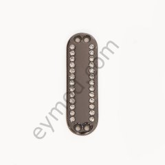 2 Sıra Taşlı Dikme Aksesuar BLACK NİKEL