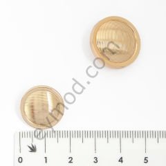Çizgili Yuvarlak Düğme DÜĞME BOYU 28L (~18 mm)