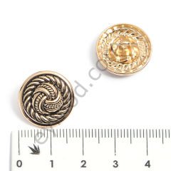 Hasır Görünümlü Yuvarlak Düğme DÜĞME BOYU 28L (~18 mm)