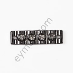 4 Taşlı Dalgali Dikme BLACK NİKEL