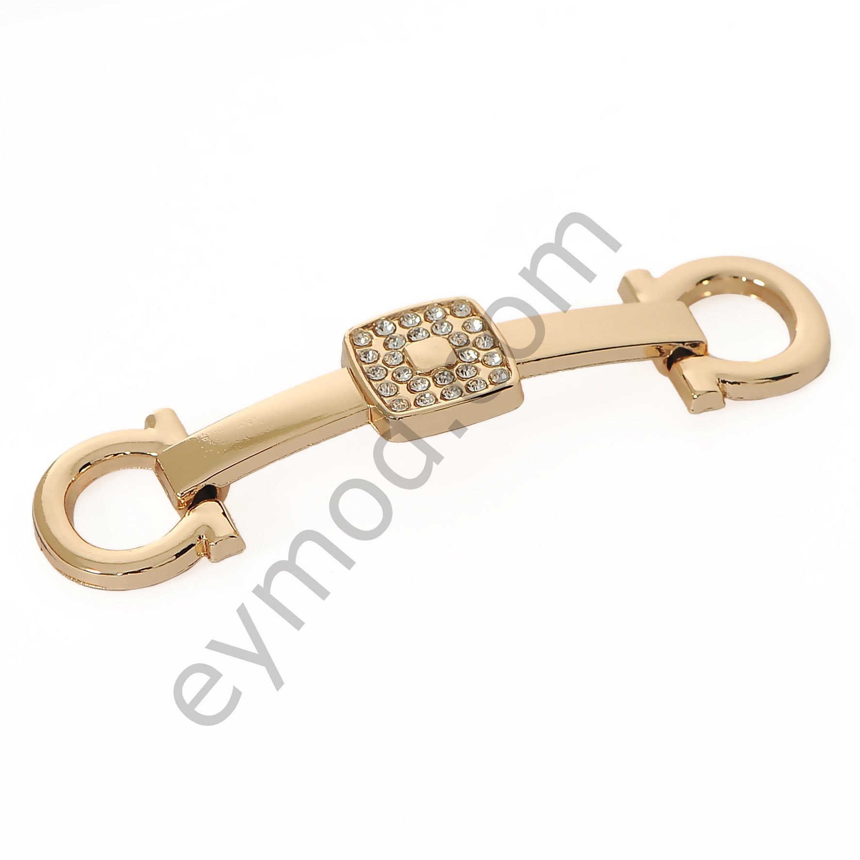 27 TAŞLI ORTASI KARE EKLEMELİ TOKA GOLD