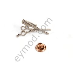 Makas Tarak Yaka Rozet NİKEL