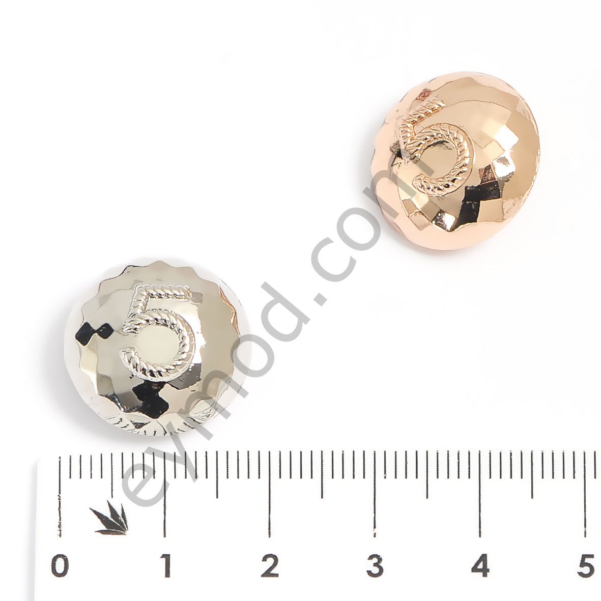5 Yazılı Yuvarlak Düğme DÜĞME BOYU 28L (~18 mm)
