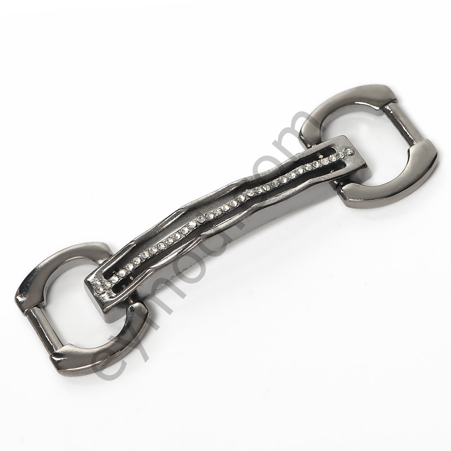 Ortası 32 Taşlı Toka BLACK NİKEL