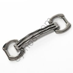 Ortası 32 Taşlı Toka BLACK NİKEL