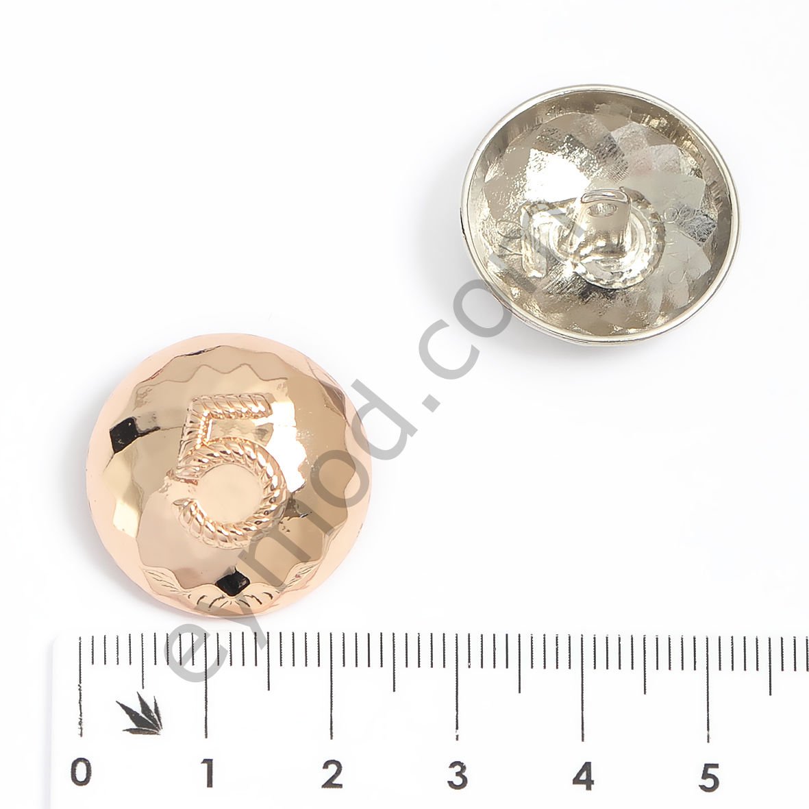 5 Yazılı Yuvarlak Düğme DÜĞME BOYU 36L (~23 mm)
