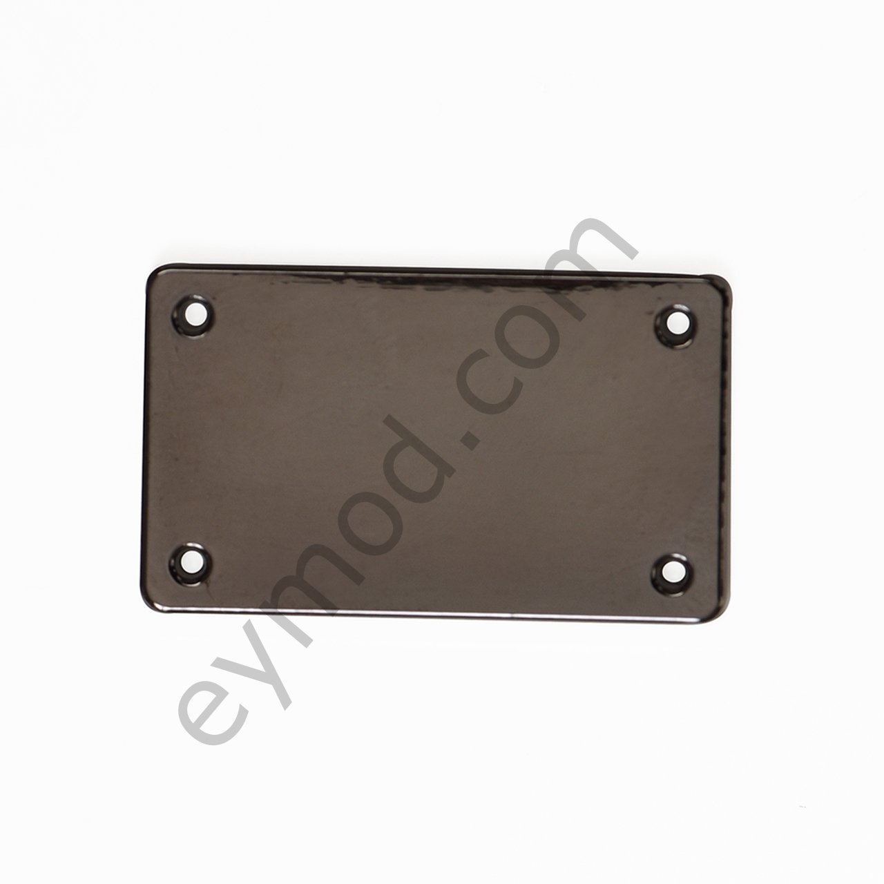 4 Delikli Dikdörtgen Plaka Dikme BLACK NİKEL