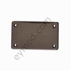 4 Delikli Dikdörtgen Plaka Dikme BLACK NİKEL