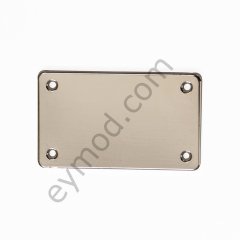 4 Delikli Dikdörtgen Plaka Dikme NİKEL