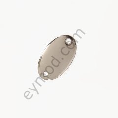 2 Delikli Oval Dikme NİKEL