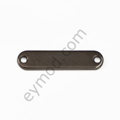 Ucu Oval Metal  Dikme BLACK NİKEL