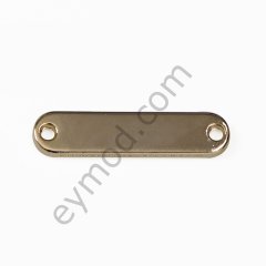 Ucu Oval Metal  Dikme GOLD