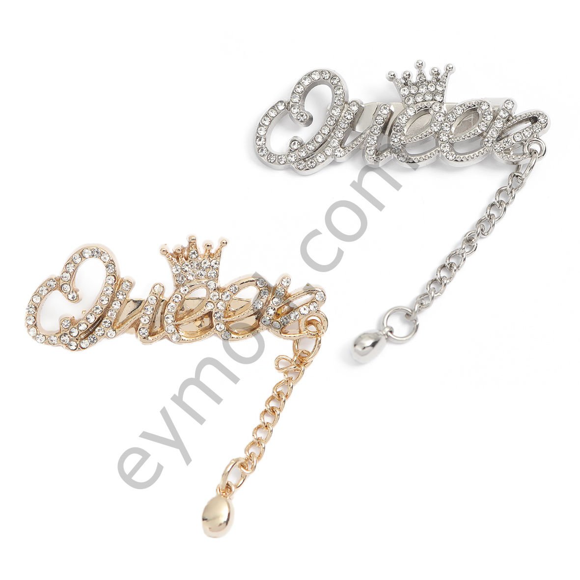 79 Taşlı Sallantılı Queen Broş Aksesuar