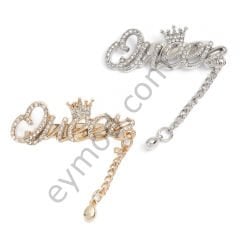 79 Taşlı Sallantılı Queen Broş Aksesuar