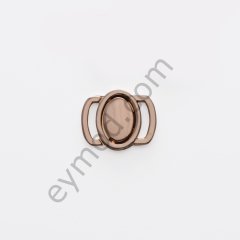 Ortası Oval Agraf Toka GOLD