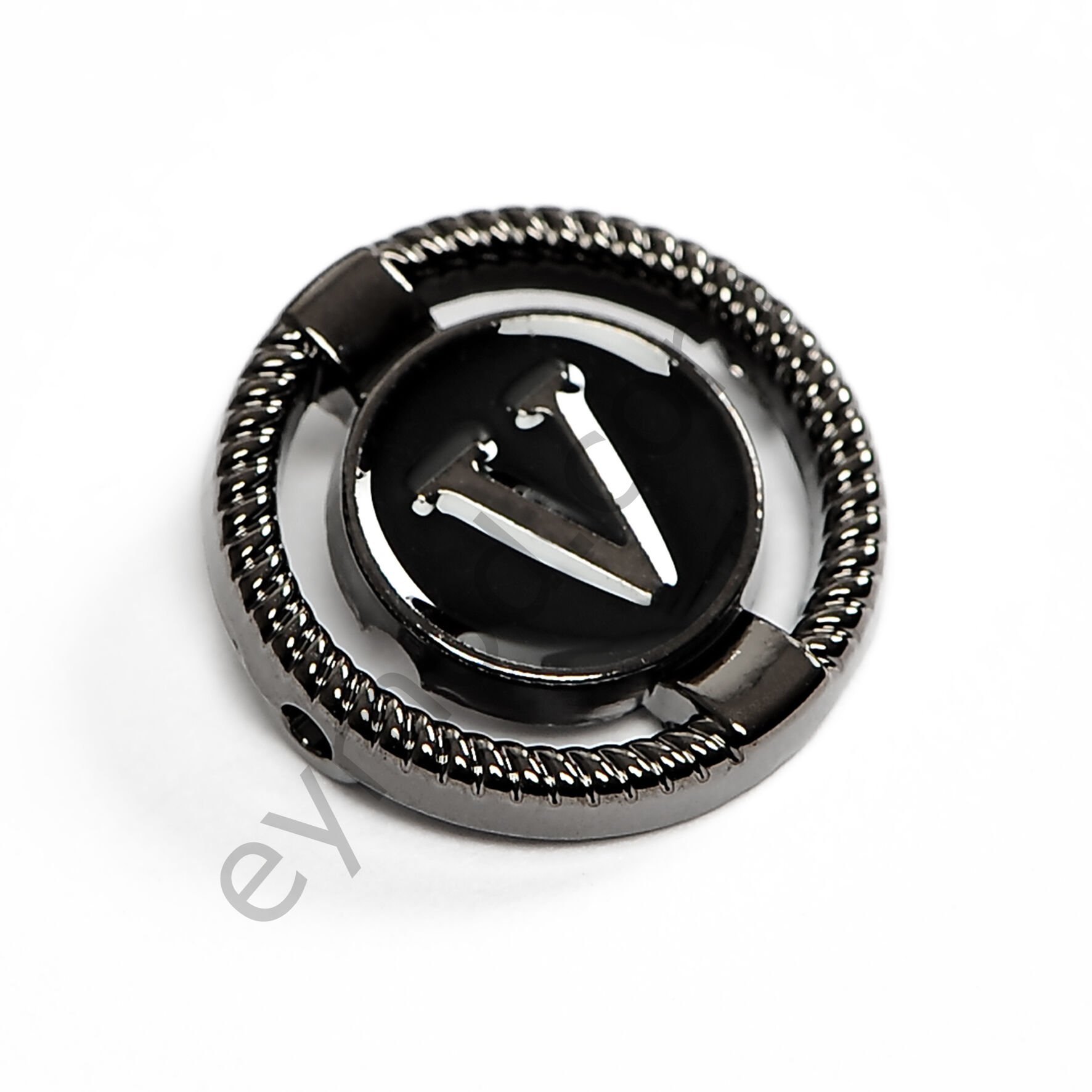 V Mineli Yuvarlak Dikme BLACK NİKEL