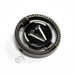 V Mineli Yuvarlak Dikme BLACK NİKEL