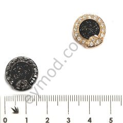 15 Taşlı Yuvarlak Dikme BÜYÜK BOY - GOLD