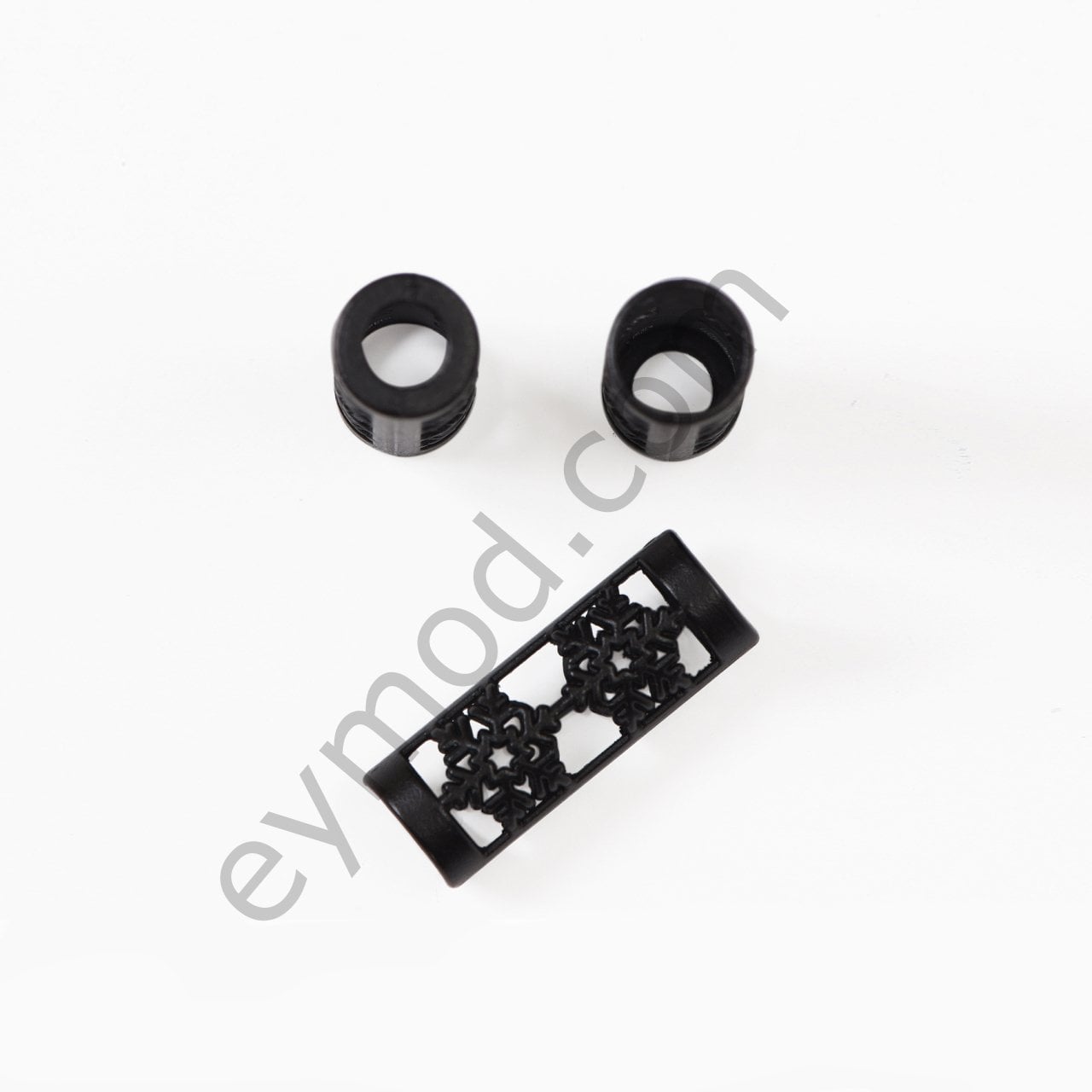 Kar Tanesi Detaylı Bağ Ucu BLACK NİKEL