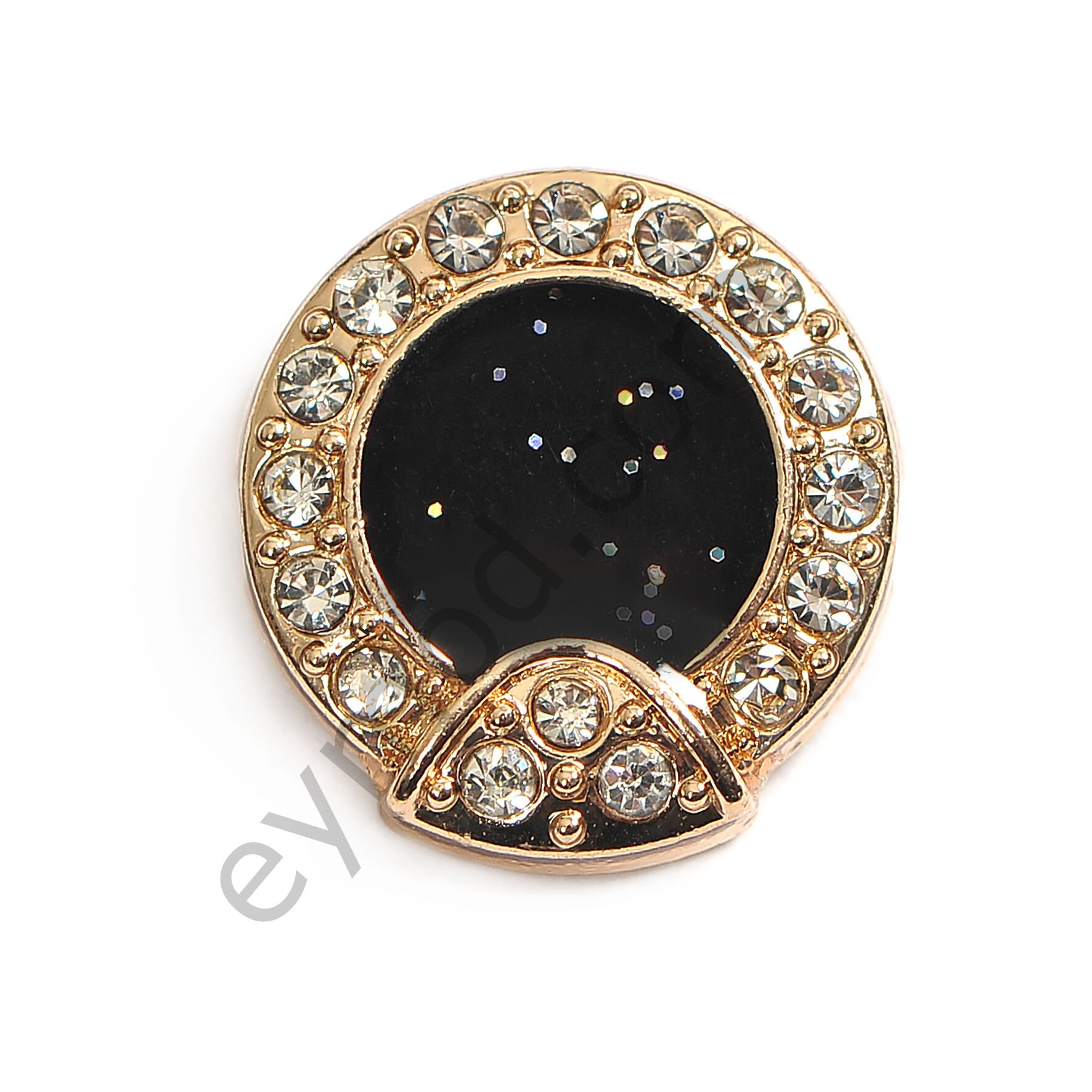 15 Taşlı Yuvarlak Dikme KÜÇÜK BOY - GOLD