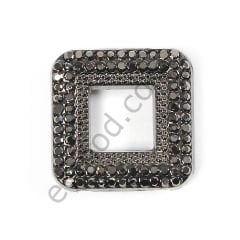 84 Taşlı Kare Dikme BLACK NİKEL