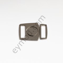 Ortası Oval Agraf Toka 10 mm - NİKEL
