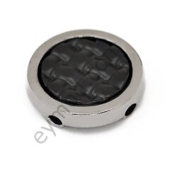 2 Renk Yuvarlak Dikme BLACK NİKEL + BLACK - BÜYÜK BOY