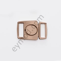 Ortası Oval Agraf Toka 15 mm - GOLD