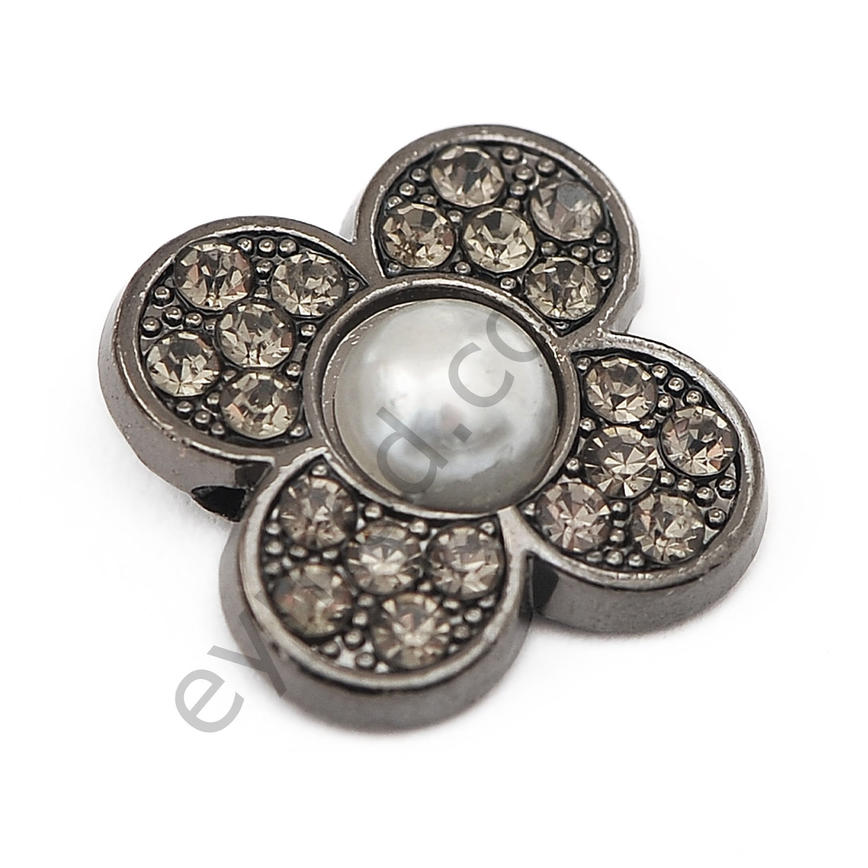 20 Taşlı İncili Yonca Dikme BLACK NİKEL