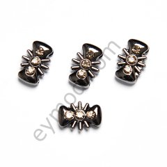 Üç Taşlı Dikme Aksesuar BLACK NİKEL