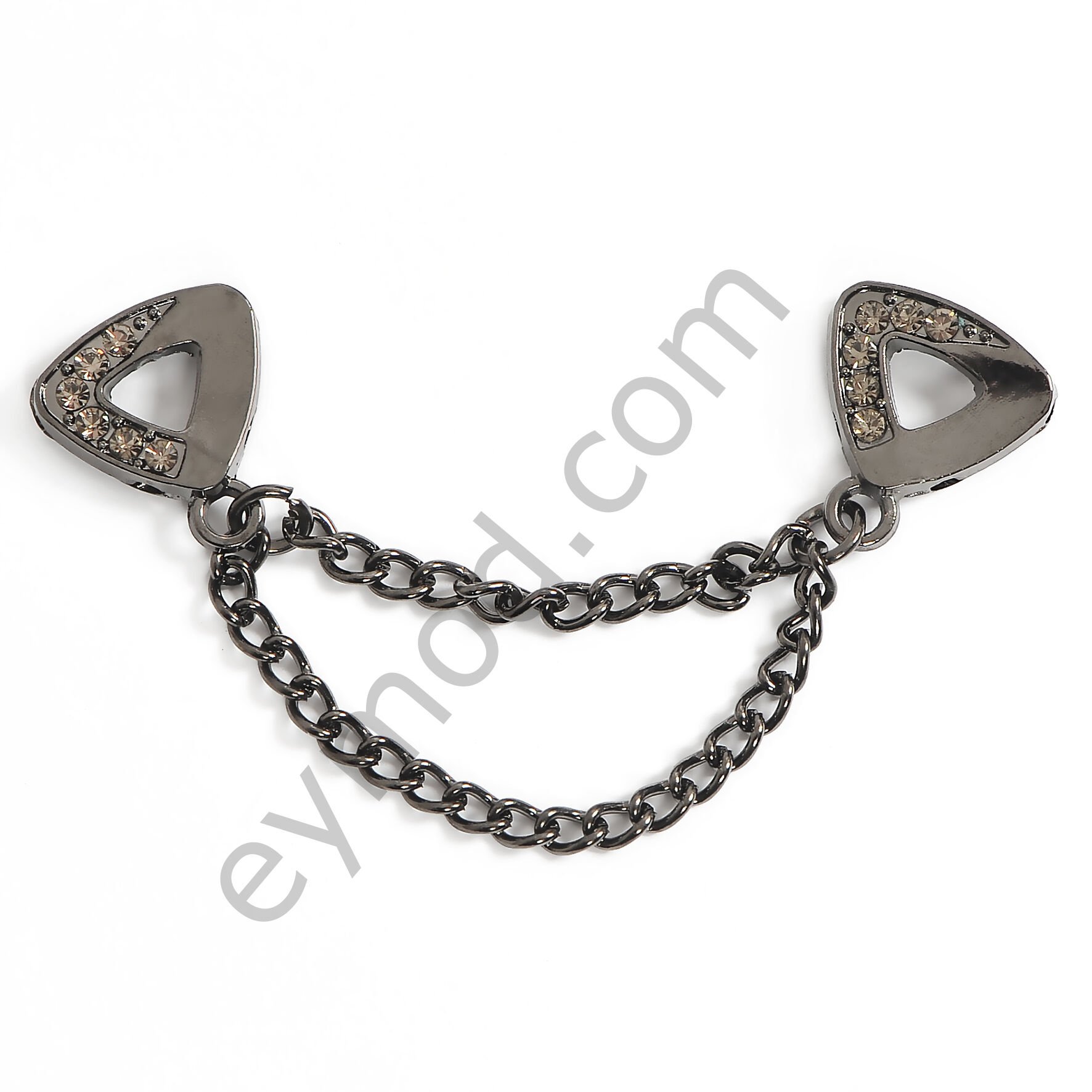 12 Taşlı Zincir Sallantılı Dikme BLACK NİKEL