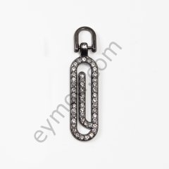 47 Taşlı Ataç Model Elcik BLACK NİKEL - KÜÇÜK BOY