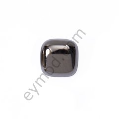 Kare Bombeli Düğme DÜĞME BOYU 22L (~14 mm) - BLACK NİKEL