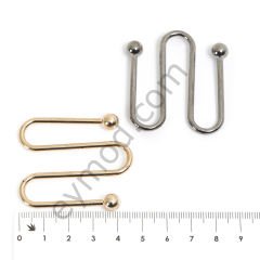 Kıvrımlı Toka 4.0 cm BLACK NİKEL