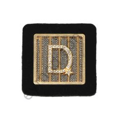 25 Taşlı D Kare Dikme GOLD