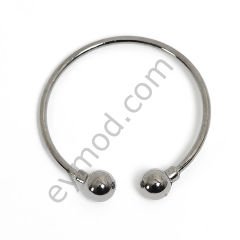 Yuvarlak Halka Toka 5.0 cm BLAKC NİKEL