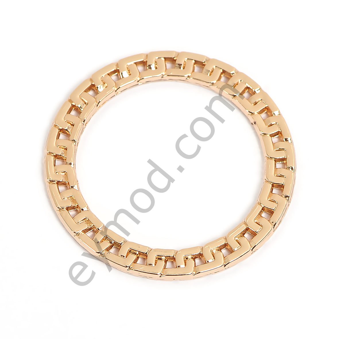 Yuvarlak Hasırlı Toka 4.0 cm GOLD
