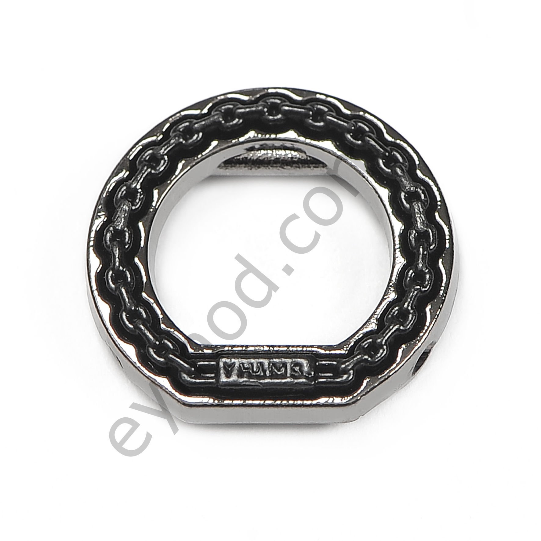 Zincir Motifli Yuvarlak Dikme Aksesuar BLACK NİKEL