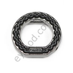 Zincir Motifli Yuvarlak Dikme Aksesuar BLACK NİKEL