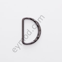 Desenli D Toka 20 mm - BLACK NİKEL