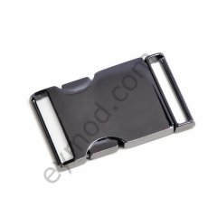 Yandan Basmalı Palaska Tokası (38 mm) BLACK NİKEL