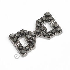 24 Taşlı Dikme Aksesuar BLACK NİKEL