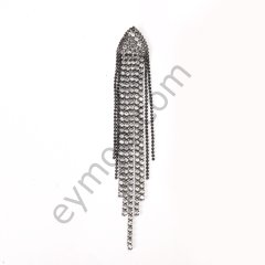 Şerit Taşlı Kaynaklı Sallantılı Alttan Dikme BLACK NİKEL