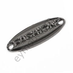 Fashion Yazılı Ufak Dikme Aksesuar BLACK NİKEL