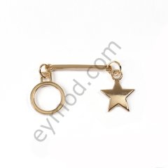 Yıldızli Halkalı Sallantılı Dikme GOLD