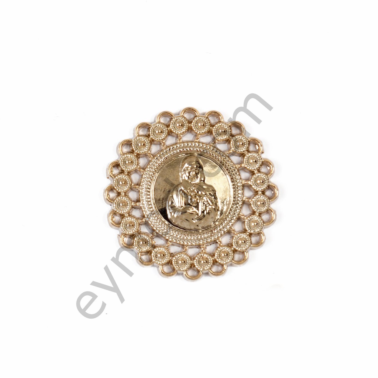 Kadın Figürlü Yuvarlak Dikme GOLD